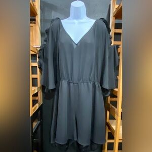 NWOT RUFFLED ROMPER with spaghetti straps